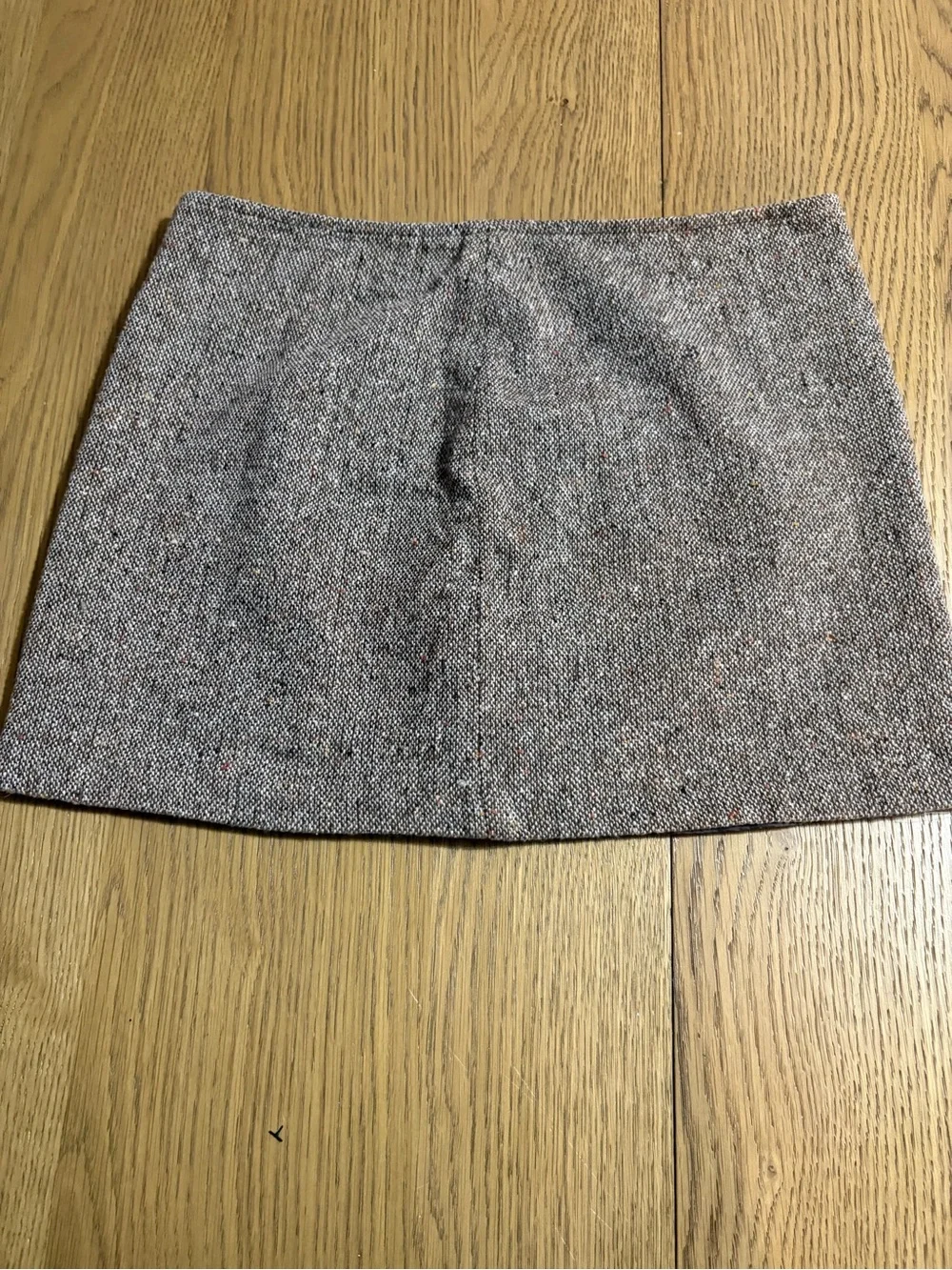 Y2K Old Navy Gray-Brown Tweed Mini Skirt